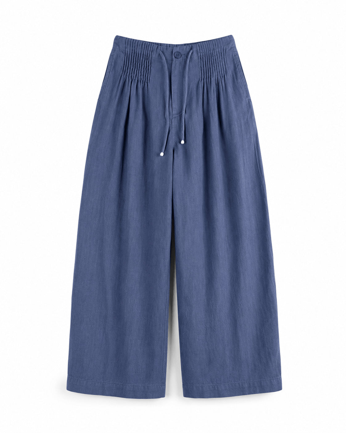 Women’s Elastic Waist Drawstring Wide Leg Trousers