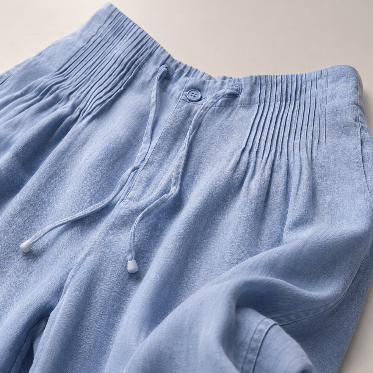 Women’s Elastic Waist Drawstring Wide Leg Trousers