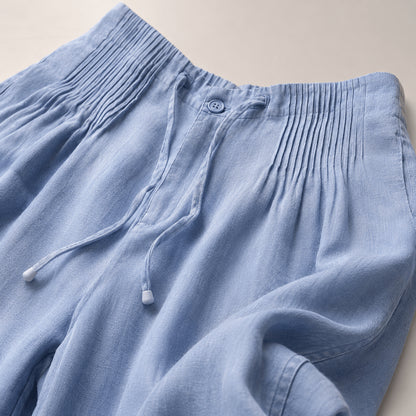 Women’s Elastic Waist Drawstring Wide Leg Trousers