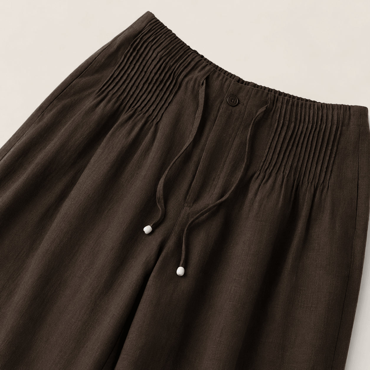 Women’s Elastic Waist Drawstring Wide Leg Trousers