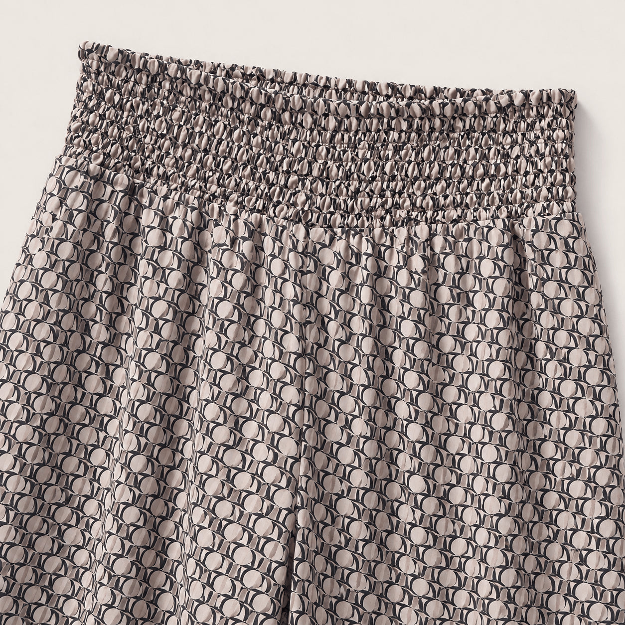 Women’s Printed Drawstring Wide Leg Trousers