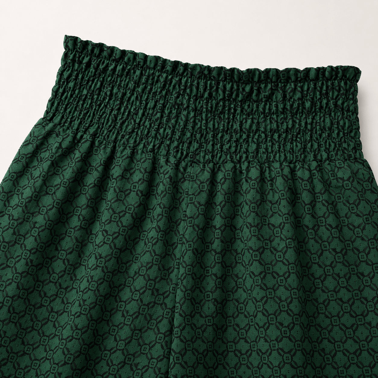 Women’s Printed Drawstring Wide Leg Trousers