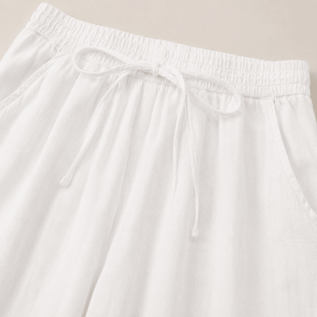 Women’s Relaxed Elastic Waist Wide Leg Trousers