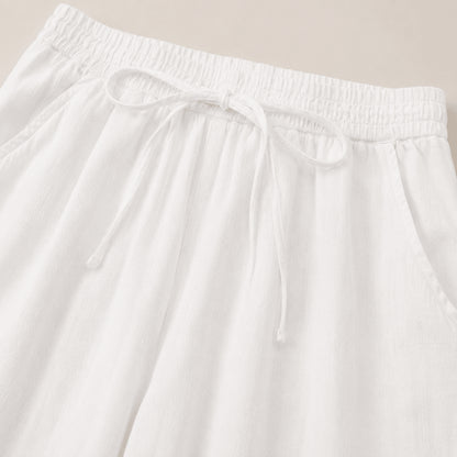 Women’s Relaxed Elastic Waist Wide Leg Trousers