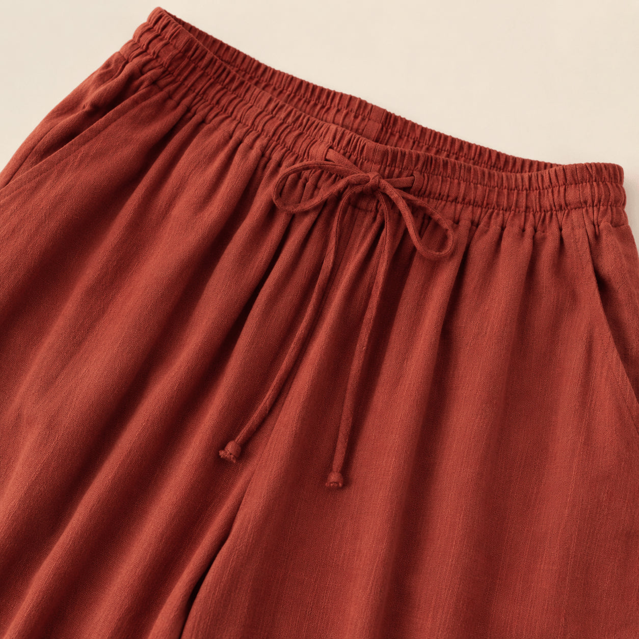 Women’s Relaxed Elastic Waist Wide Leg Trousers