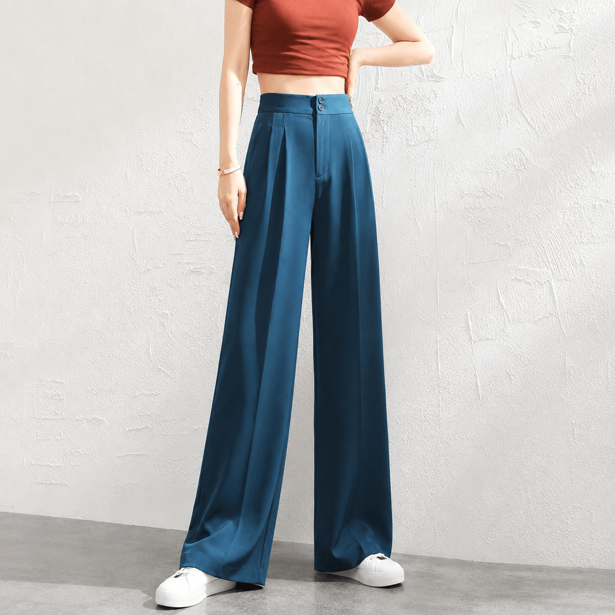 Women’s High Waisted Wide Leg Trousers
