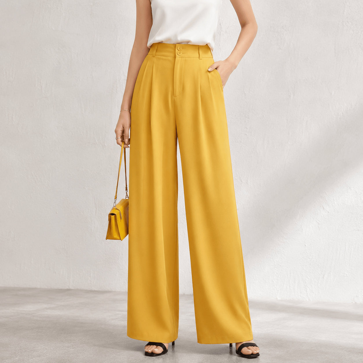 Women’s High Waisted Wide Leg Trousers