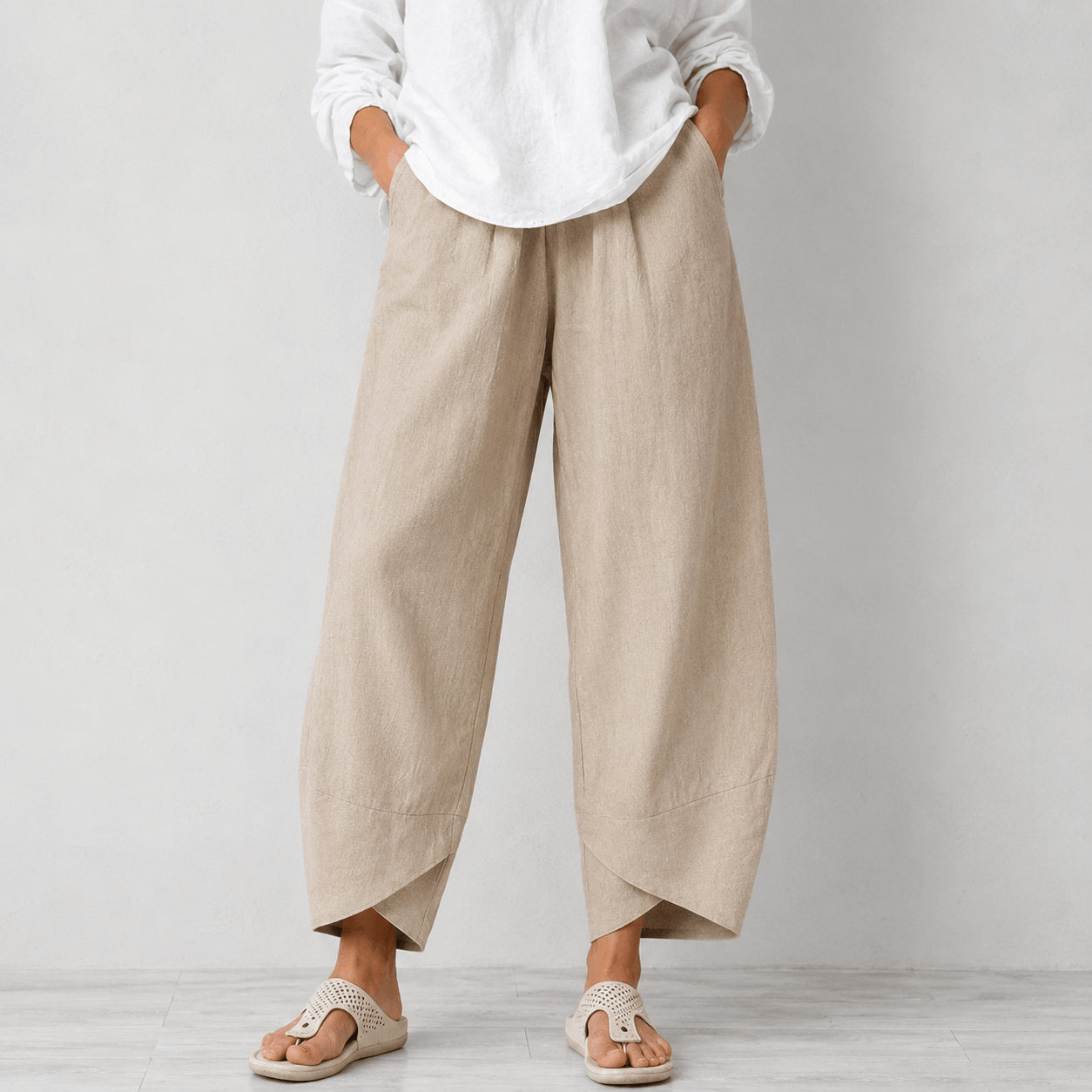 Women’s Relaxed Tapered Summer Trousers
