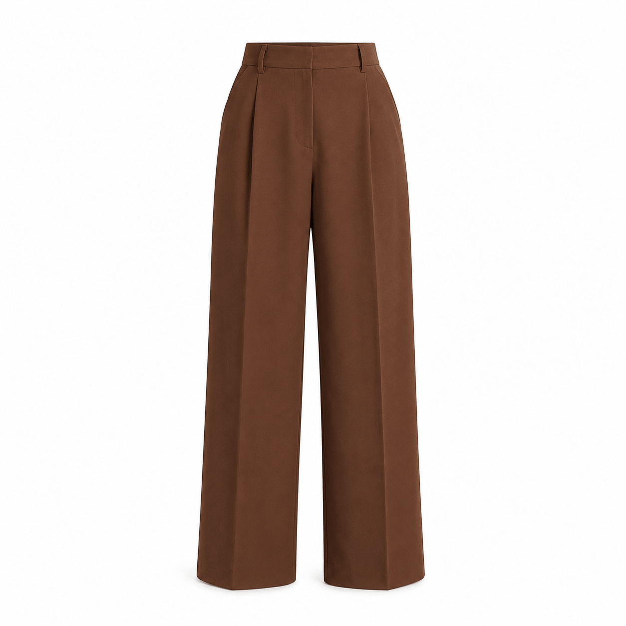 Women’s High Waisted Pleated Wide Leg Trousers