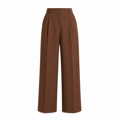 Women’s High Waisted Pleated Wide Leg Trousers