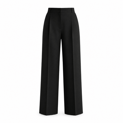 Women’s High Waisted Pleated Wide Leg Trousers