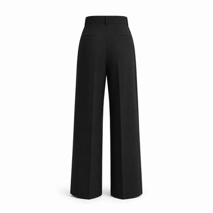 Women’s High Waisted Pleated Wide Leg Trousers