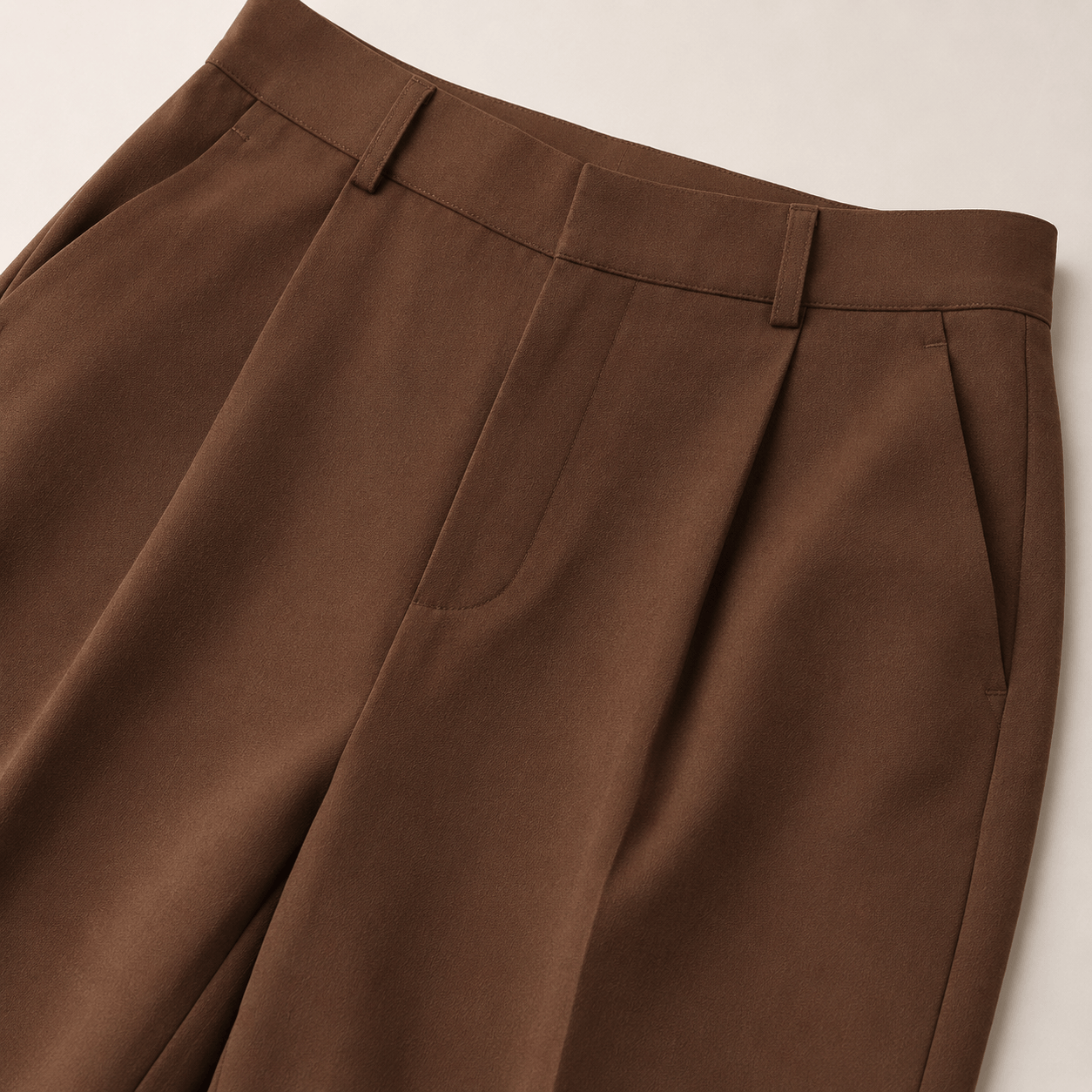 Women’s High Waisted Pleated Wide Leg Trousers