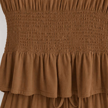 Women’s Peplum Top & Wide Leg Trousers Co-Ord Set