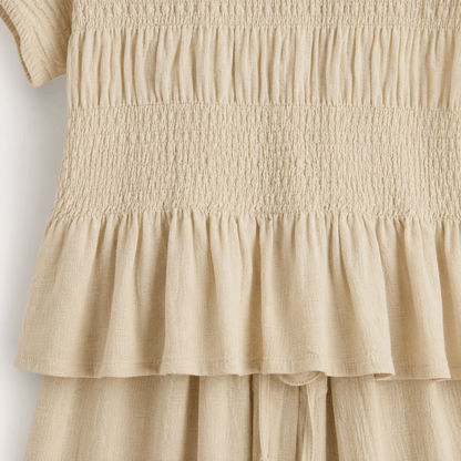 Women’s Peplum Top & Wide Leg Trousers Co-Ord Set