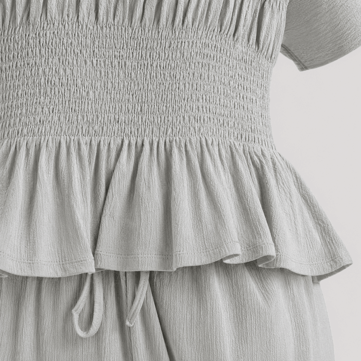 Women’s Peplum Top & Wide Leg Trousers Co-Ord Set
