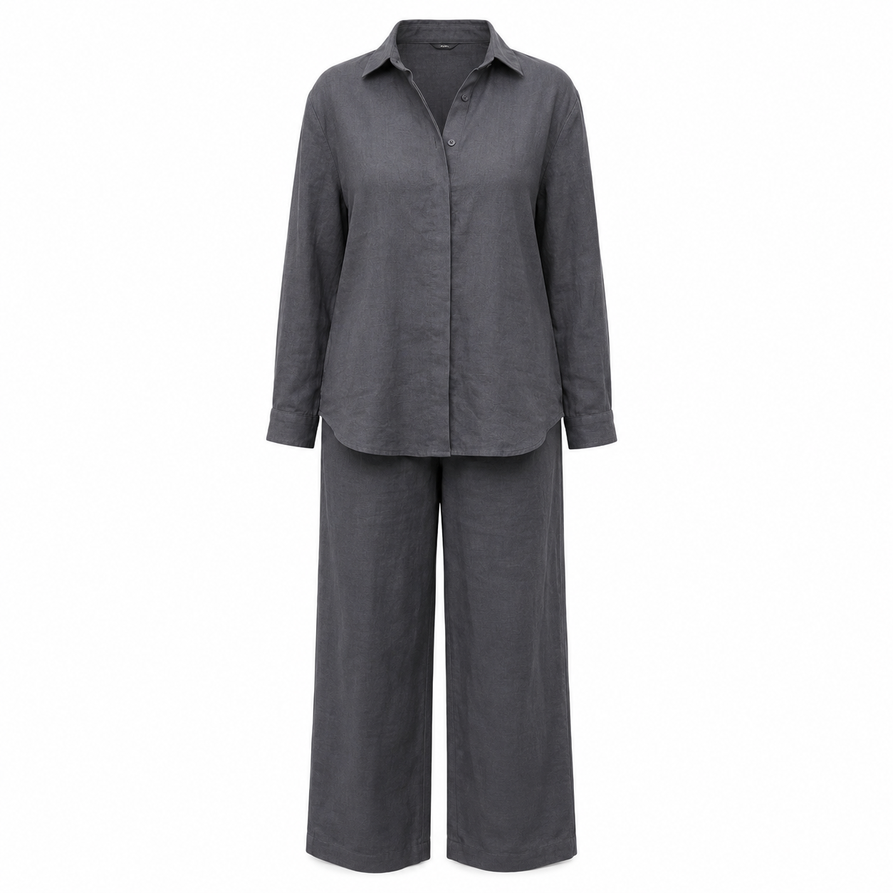 Women’s Button-Down Shirt & Wide Leg Trousers Co-Ord Set
