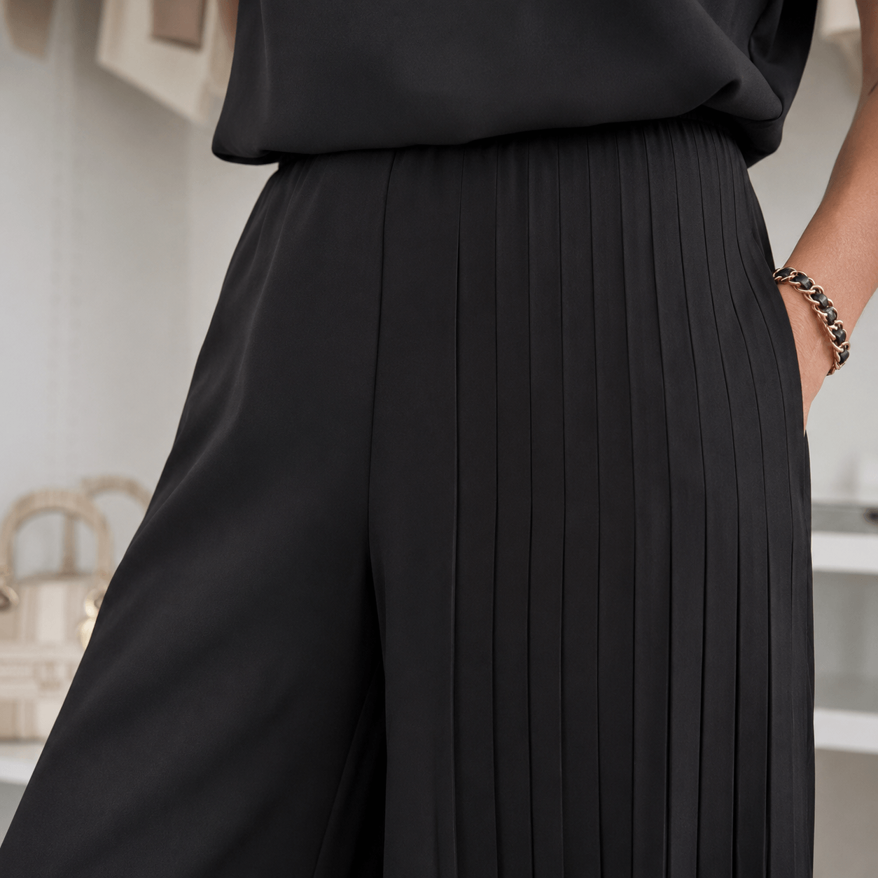 Women’s Sleeveless Top & Wide Leg Trousers Co-Ord Set