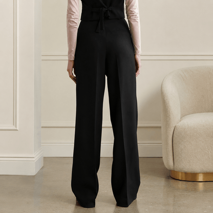 Women’s High Waisted Pleated Wide Leg Trousers