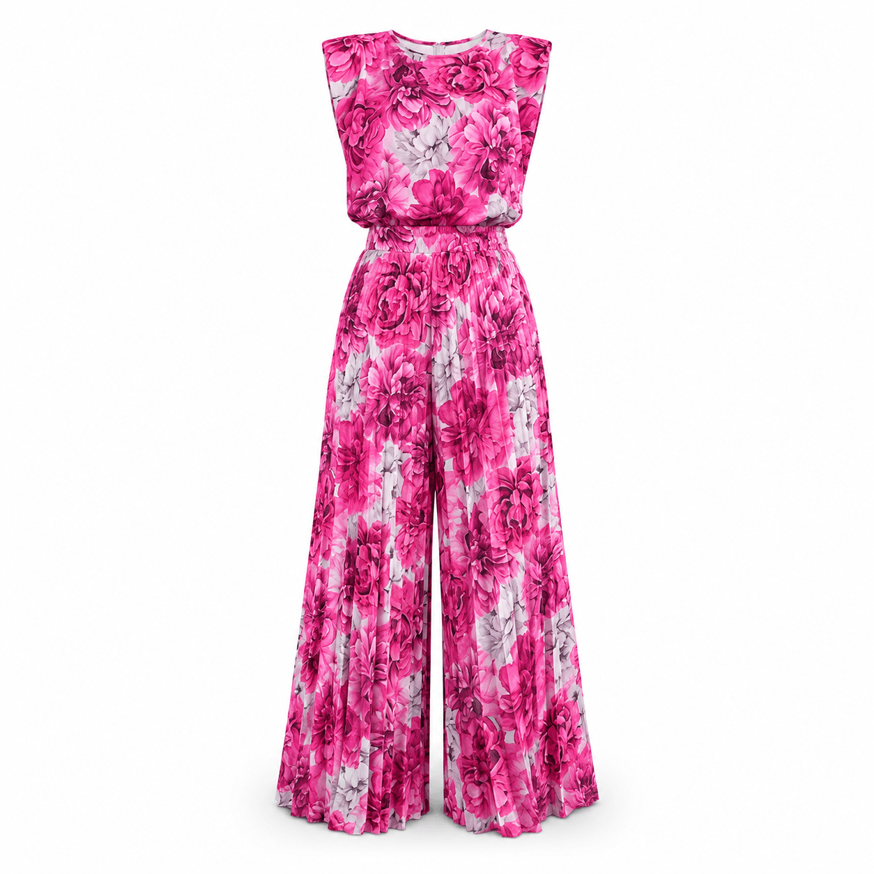 Women’s Sleeveless Top & Wide Leg Trousers Co-Ord Set