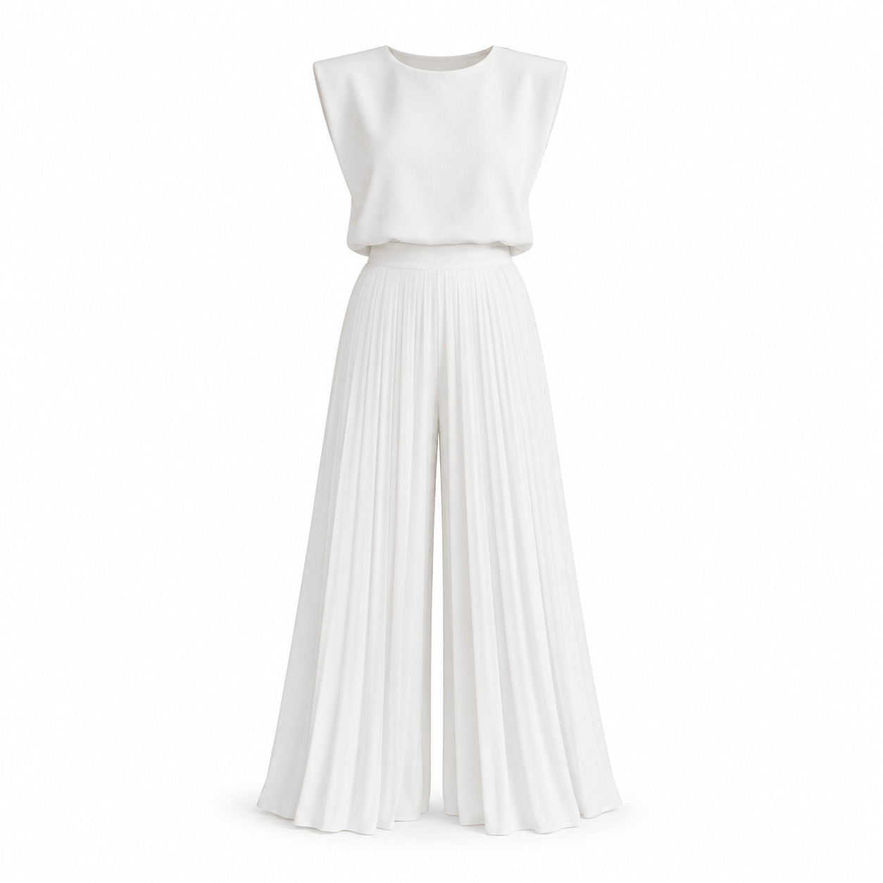 Women’s Sleeveless Top & Wide Leg Trousers Co-Ord Set