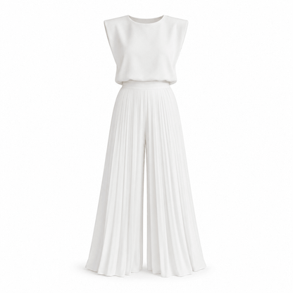 Women’s Sleeveless Top & Wide Leg Trousers Co-Ord Set