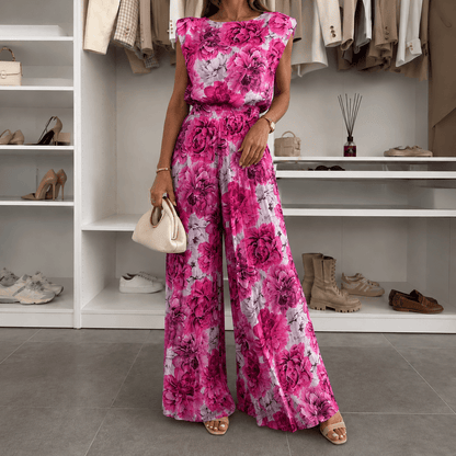 Women’s Sleeveless Top & Wide Leg Trousers Co-Ord Set
