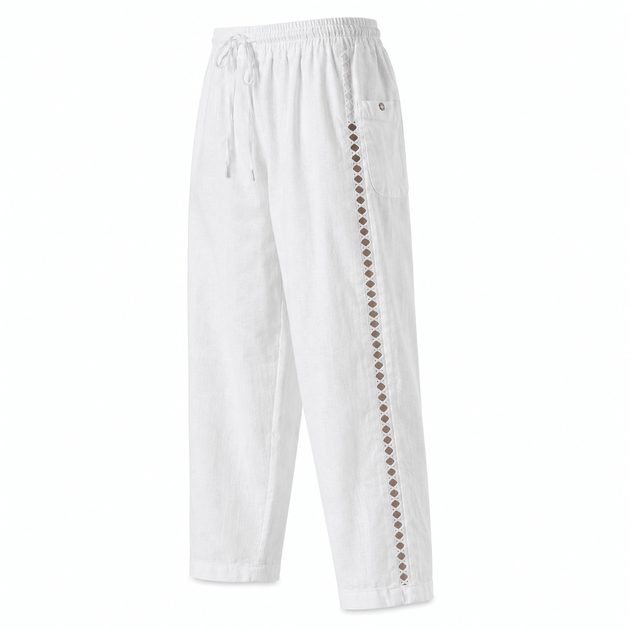 Women’s High Waist Tapered Side Stripe Trousers