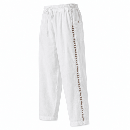 Women’s High Waist Tapered Side Stripe Trousers
