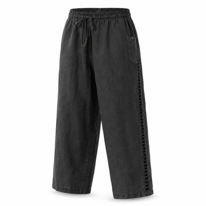 Women’s High Waist Tapered Side Stripe Trousers