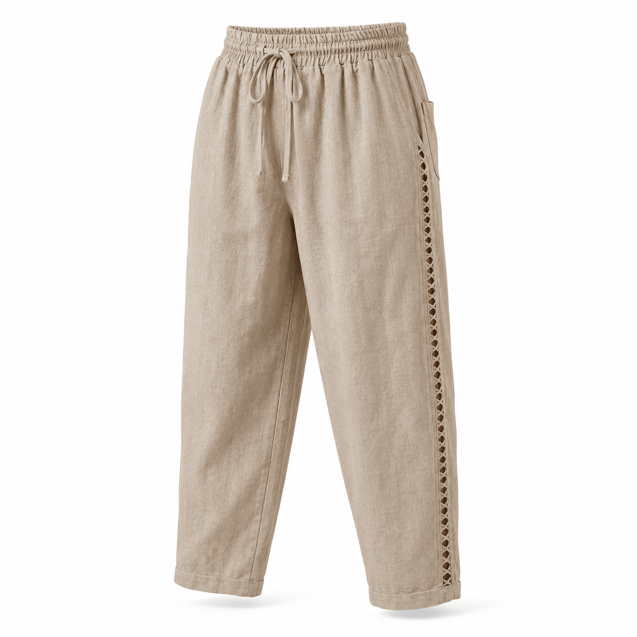 Women’s High Waist Tapered Side Stripe Trousers