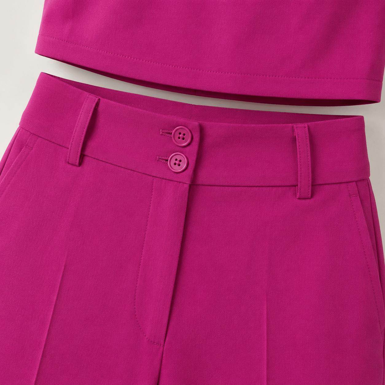 Women’s Boat Neck Crop Top & Wide Leg Trousers Co-Ord Set
