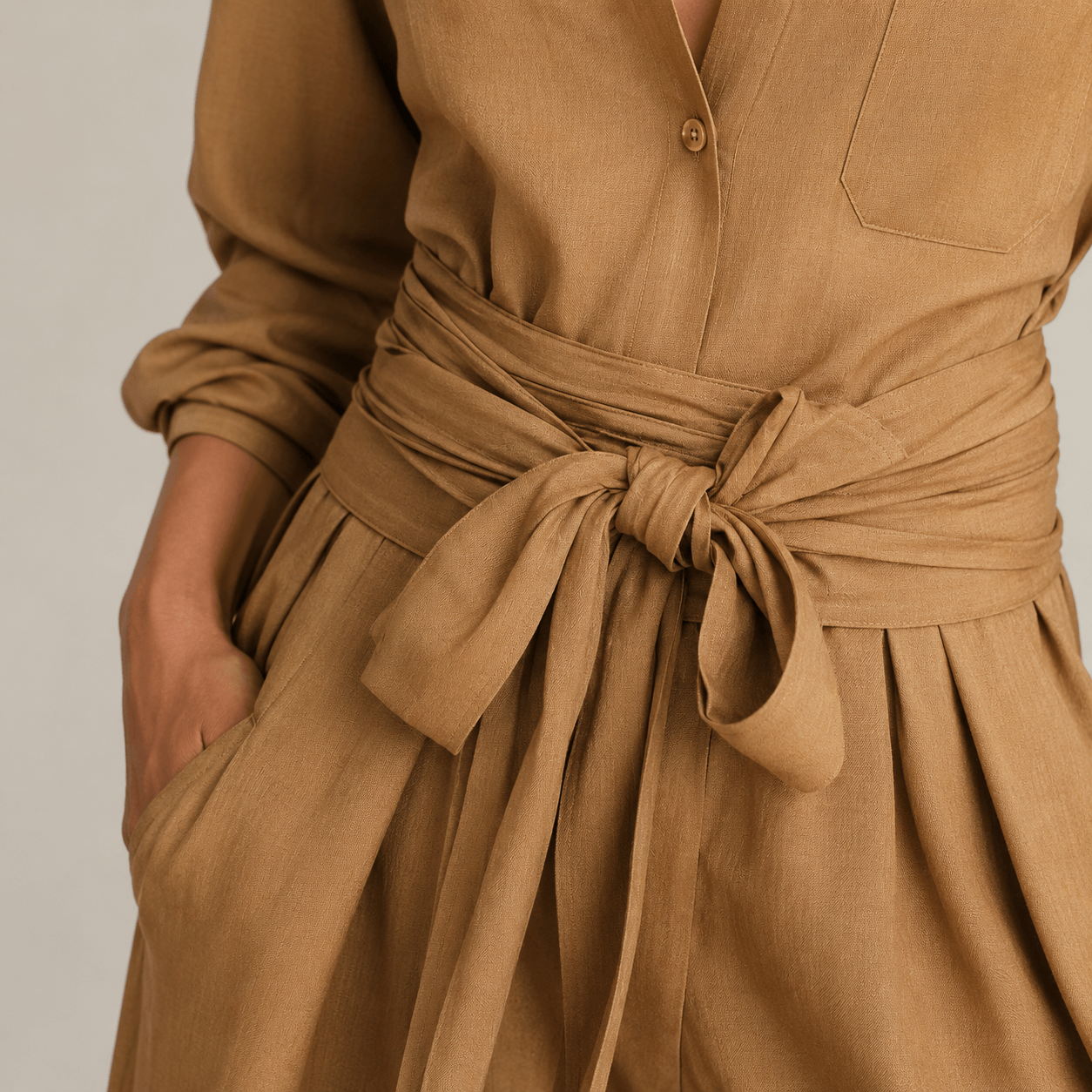 Women’s Two Piece Shirt & Wide Leg Trousers Set