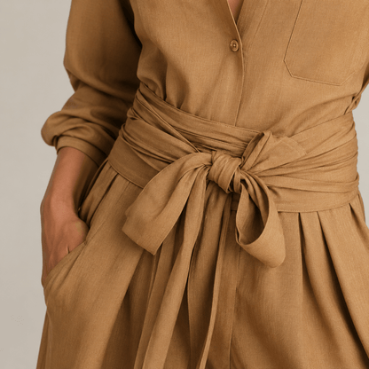 Women’s Two Piece Shirt & Wide Leg Trousers Set
