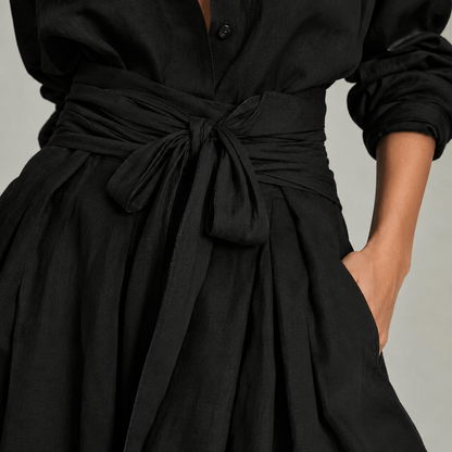 Women’s Two Piece Shirt & Wide Leg Trousers Set