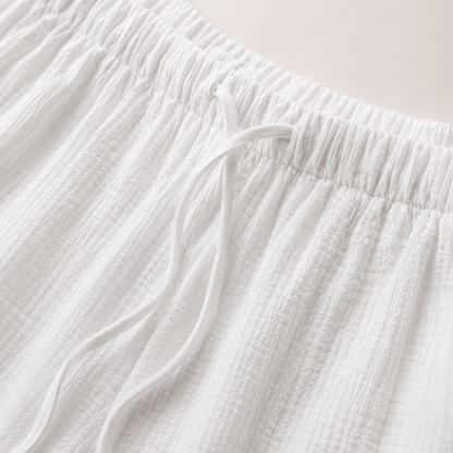 Women’s Drawstring Elastic Waist Wide Leg Trousers