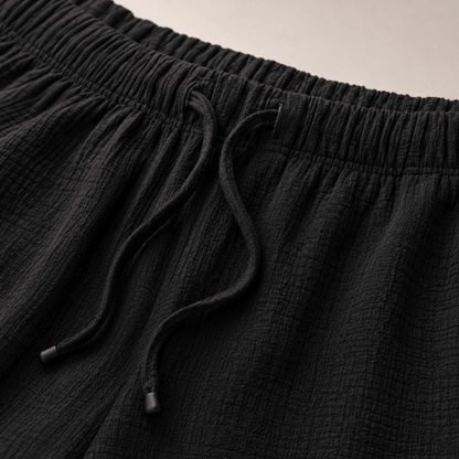 Women’s Drawstring Elastic Waist Wide Leg Trousers