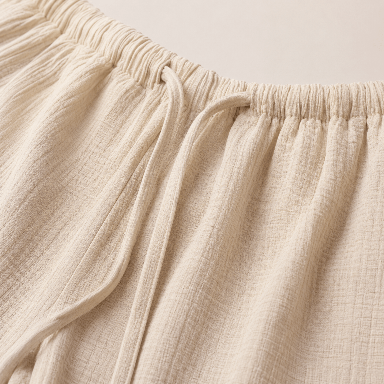 Women’s Drawstring Elastic Waist Wide Leg Trousers