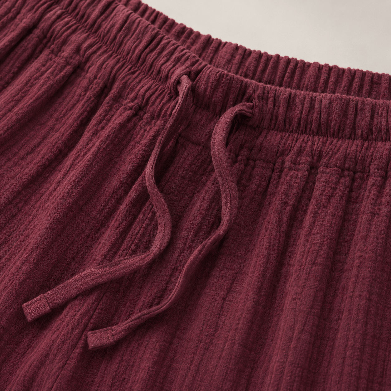 Women’s Drawstring Elastic Waist Wide Leg Trousers