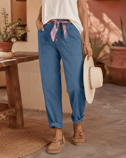 Women’s High Waist Tapered Casual Trousers