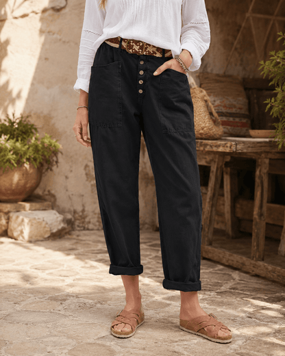 Women’s High Waist Tapered Casual Trousers
