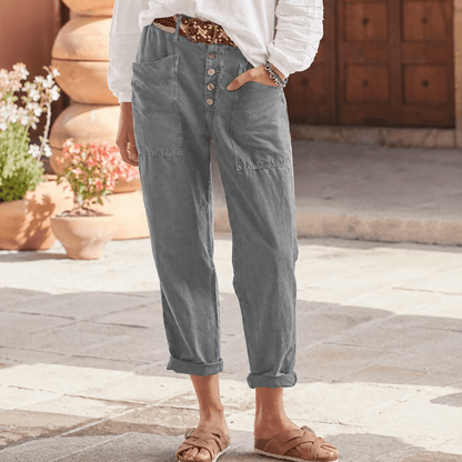 Women’s High Waist Tapered Casual Trousers
