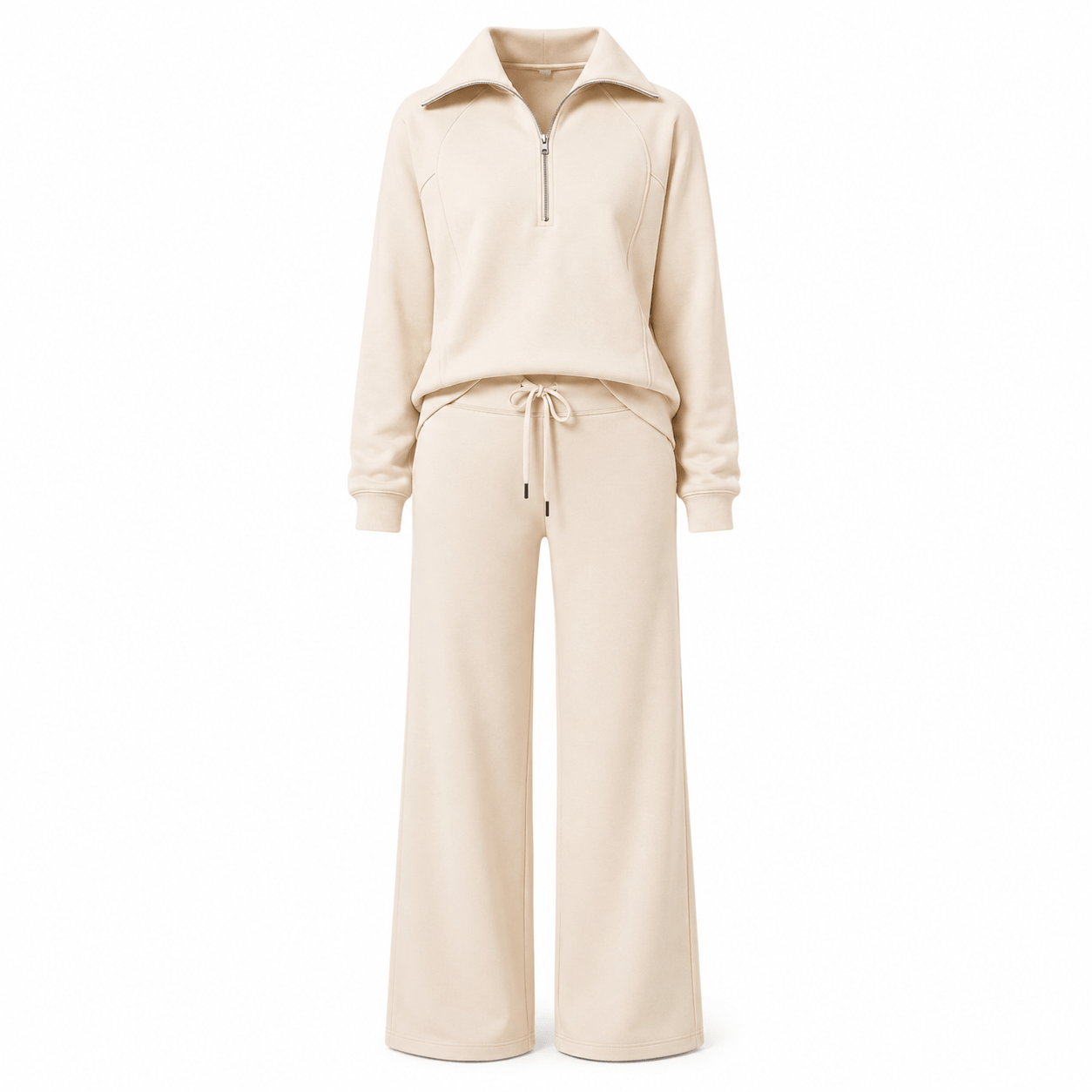 Women’s Half Zip Wide Leg Lounge Set