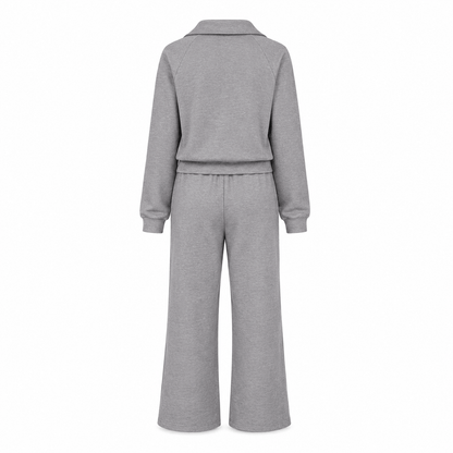 Women’s Half Zip Wide Leg Lounge Set