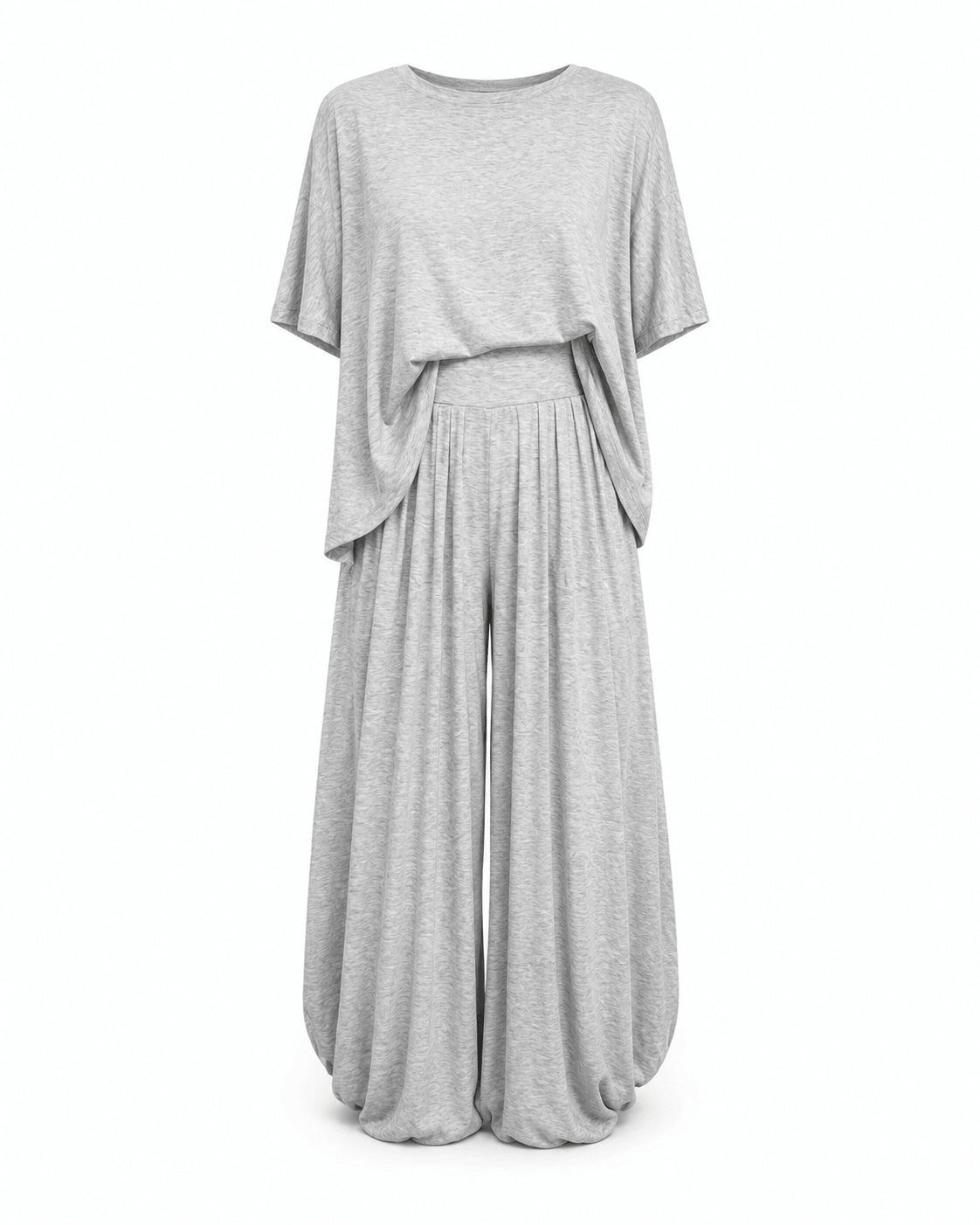 Women’s Two Piece Co-Ord Set Casual Top & Wide Leg Trousers
