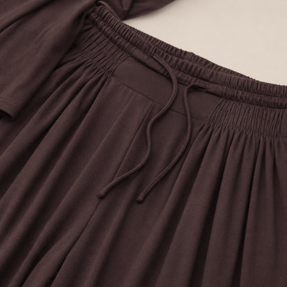 Women’s Two Piece Co-Ord Set Casual Top & Wide Leg Trousers