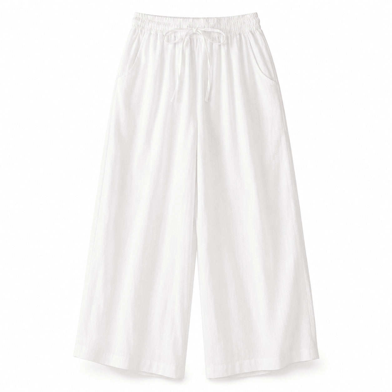 Women’s Relaxed Elastic Waist Wide Leg Trousers