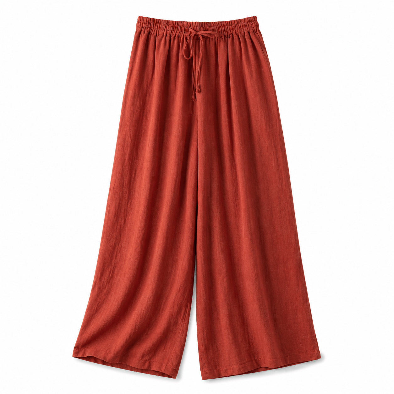Women’s Relaxed Elastic Waist Wide Leg Trousers