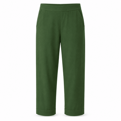 Women’s Lightweight Cropped Straight Leg Summer Trousers