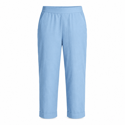 Women’s Lightweight Cropped Straight Leg Summer Trousers